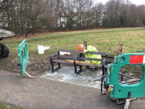 new benches on streatham common march 2017